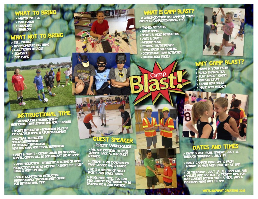 Camp Blast 2016 Brochure Page 2