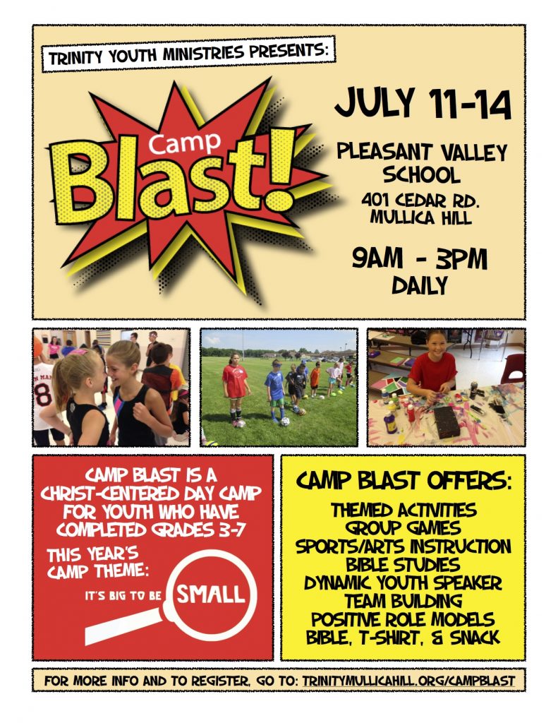 Camp Blast 2016 Flier