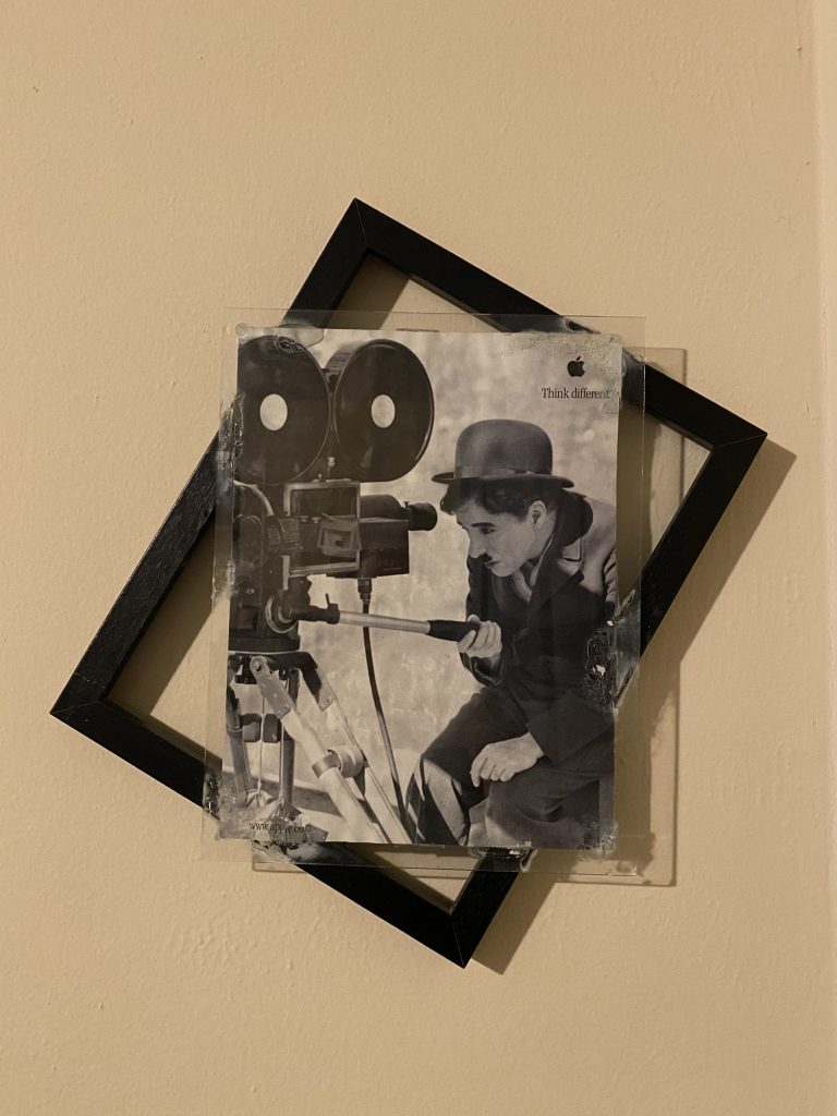 picture of Charlie Chaplin in odd frame