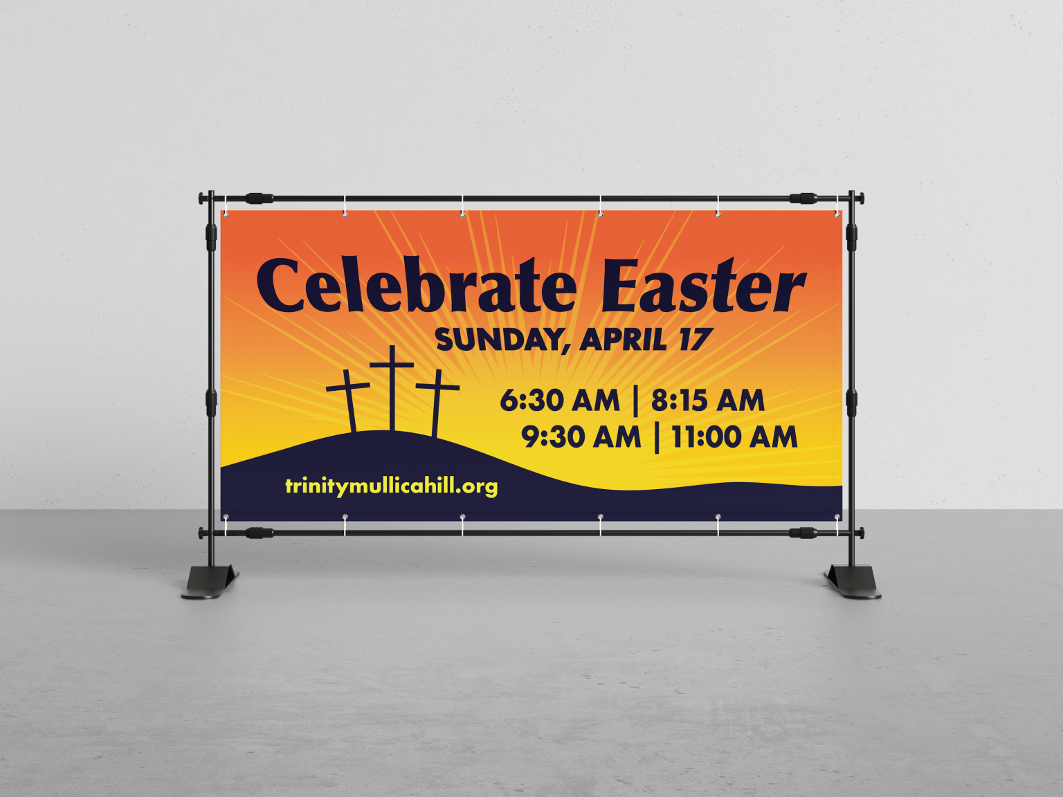 Easter Church Banner Design Mike Ralph Creative