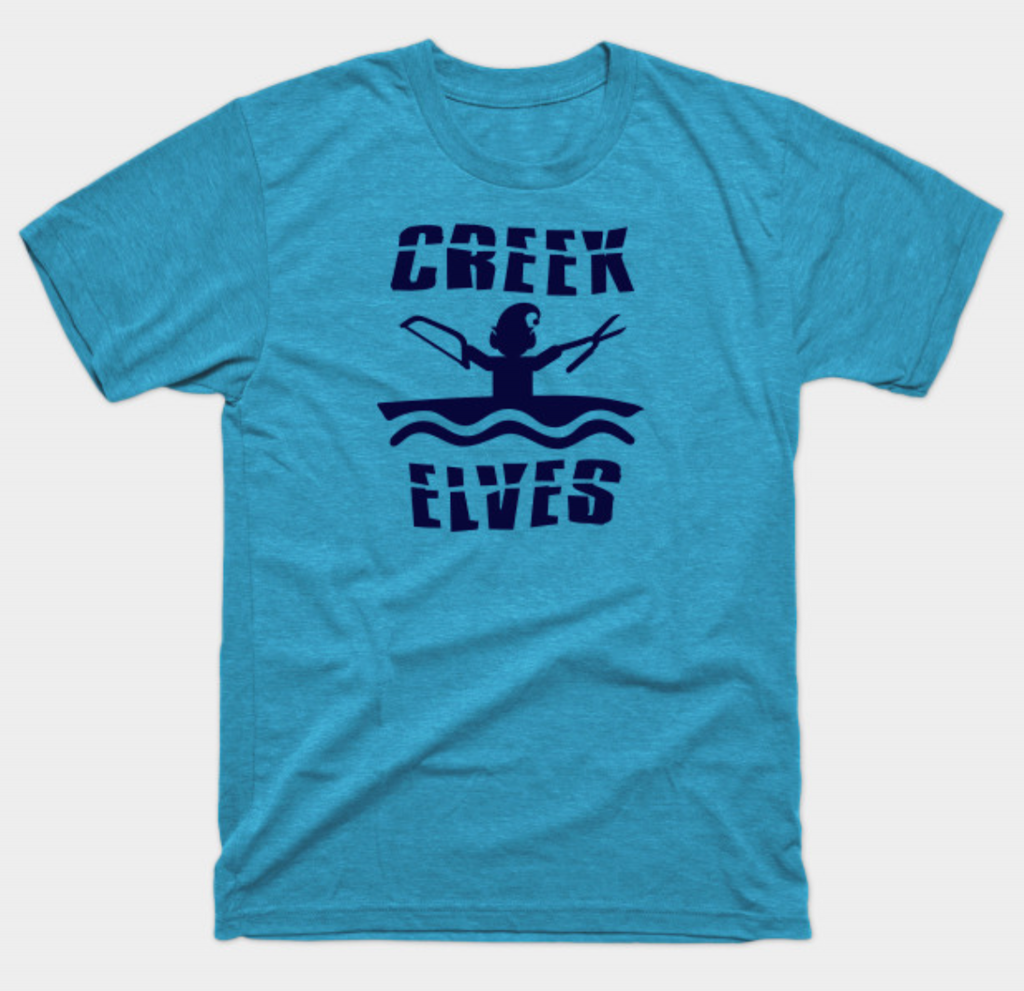 This image has an empty alt attribute; its file name is creek_elves_tshirt-1024x991.png